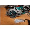 Image 2 : Qty 3 Circular Saws: Metabo HPT, SkilSaw Worm Drive & Makita w/ Charger & Bag, etc (used - works)