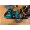 Image 4 : Qty 3 Circular Saws: Metabo HPT, SkilSaw Worm Drive & Makita w/ Charger & Bag, etc (used - works)