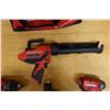 Image 13 : Qty 4 Milwaukee Power Tools: Hammer Drill Drivers, Impact Wrench, Caulk Gun, Chargers, Bags, etc (us