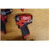 Image 9 : Qty 4 Milwaukee Power Tools: Hammer Drill Drivers, Impact Wrench, Caulk Gun, Chargers, Bags, etc (us