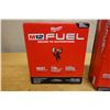 Image 3 : Milwaukee 2552-20 Stubby Impact Wrench, 2485-20 Right Angle Grinder, Chargers Open Box (used - works