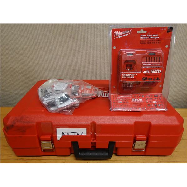 Milwaukee 2773-20 ForceLogic Press Tool in Hard Case w/ Chargers, etc  (condition unknown)