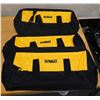 Image 1 : Qty 3 DeWalt Heavy-Duty Tool Bags w/ Zipper Close 24"L New