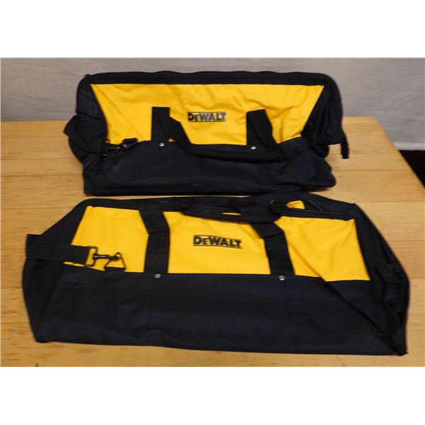 Qty 2 DeWalt Heavy-Duty Tool Bags w/ Zipper Close 24"L New