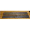 Image 1 : Qty 2 Rectangle Metal Tubes 36" x 4" x 1"H