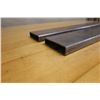 Image 2 : Qty 2 Rectangle Metal Tubes 36" x 4" x 1"H
