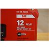 Image 3 : Milwaukee 49-66-7006 SAE 12-Pc. 3/8" Drive Impact Socket Kit New in Hard Case