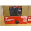 Image 2 : Qty 2 Boxes of 12 Milwaukee 48-73-4238 Black 3-Layer Face Masks New in Box