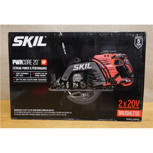 Skil PWRCore 20 XP CR5429B-20 Rear Handle Circular Saw Kit w/ 2 Batteries & Charger New in Box