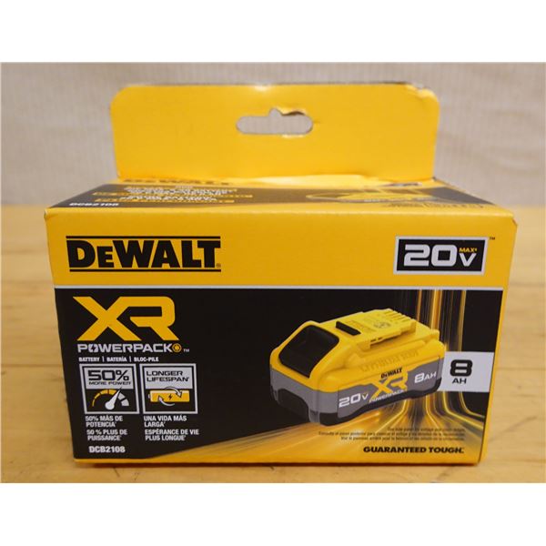 DeWalt DCB2108 XR POWERPACK 8-Ah Battery New in Box