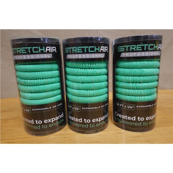 Qty 3 StretchAir Professional 50' Expandable Air Hose New in Package