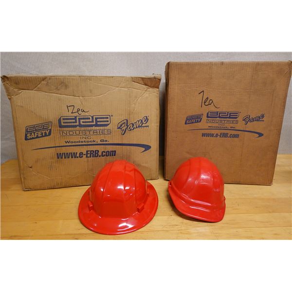 Qty 12 Red Construction Hard Hats & 7 Helmets New in Box