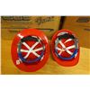 Image 5 : Qty 12 Red Construction Hard Hats & 7 Helmets New in Box