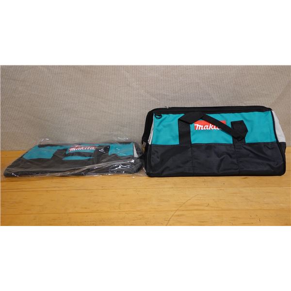Qty 2 Makita Heavy-Duty Tool Bags w/ Zipper Close New 21"L
