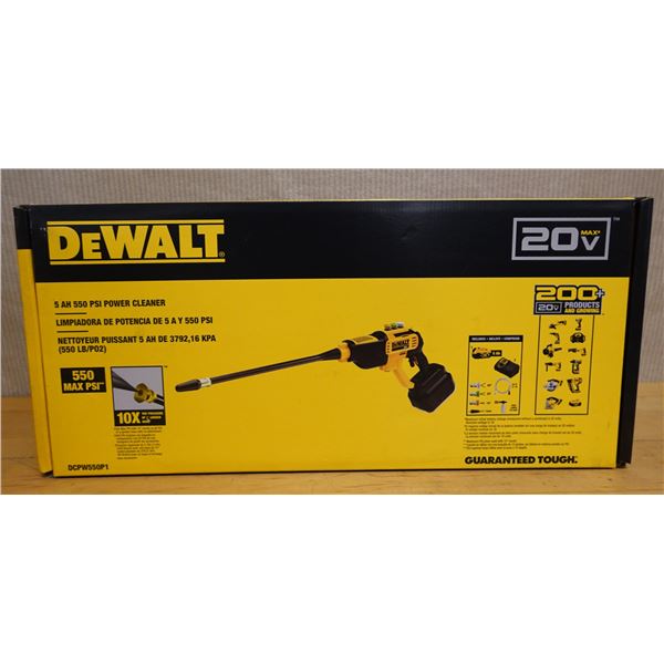 DeWalt DCPW550P1 5-Ah 550 PSI Power Cleaner w/ Battery & Charger New in Box