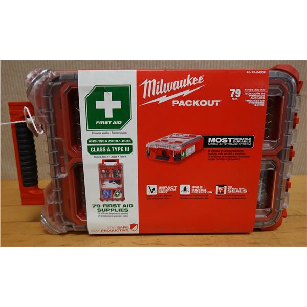 Milwaukee 48-73-8435C PackOut 79-pc First Aid Kit New in Hard Case