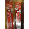 Image 3 : Qty 4 Milwaukee Sawzall Blade Multi-Packs, Misc Sizes New in Package & Makita Bag