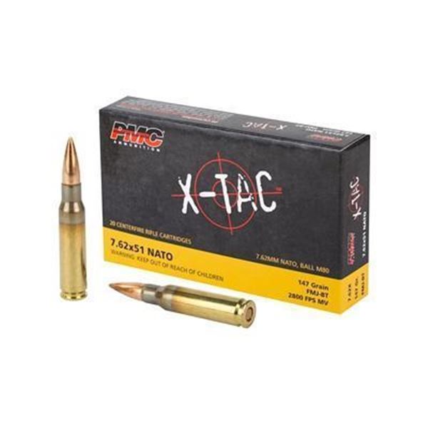 PMC XTAC 762NATO 147GR FMJ BT - 100 Rounds