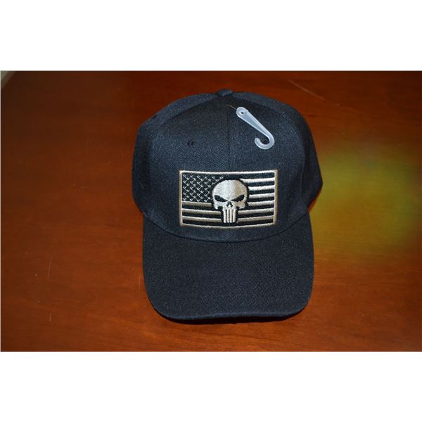 American Flag Punisher Cap - Black
