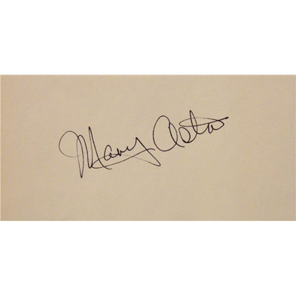 The Maltese Falcon Mary Astor signature slip
