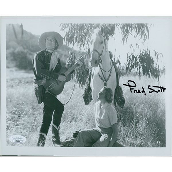 In Old Montana Fred Scott  signed photo. JSA Authenticated