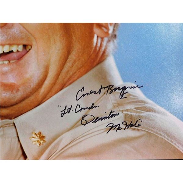 McHale's Navy Ernest Borgnine  signed photo. JSA Authenticated