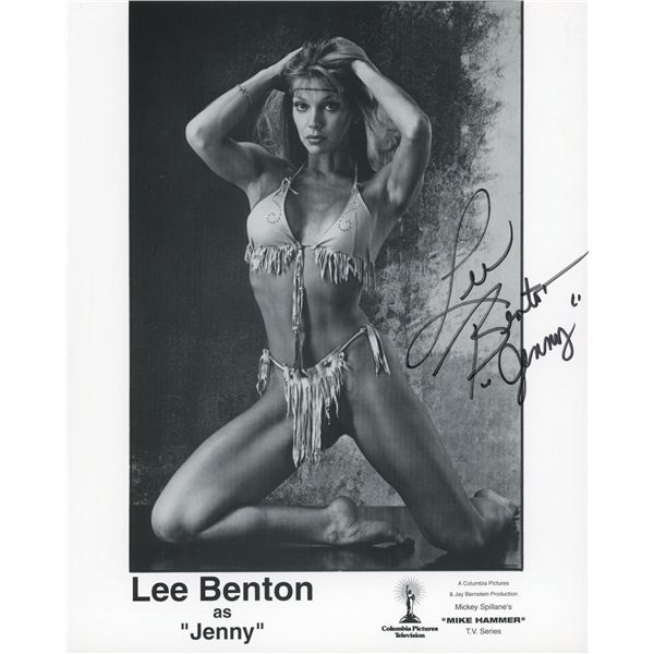 Mike Hammer Lee Benton signed photo