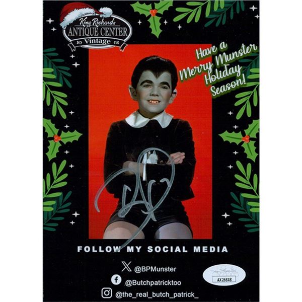 The Munsters Butch Patrick signed photo. JSA Authenticated