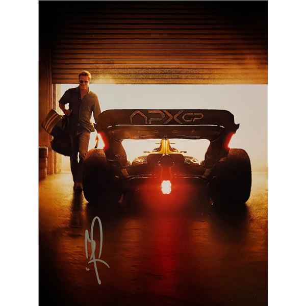 F1 Brad Pitt signed movie photo