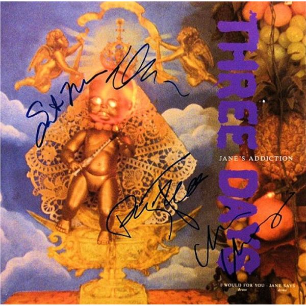 Jane's Addiction signed "Three Days" 12 inch single album