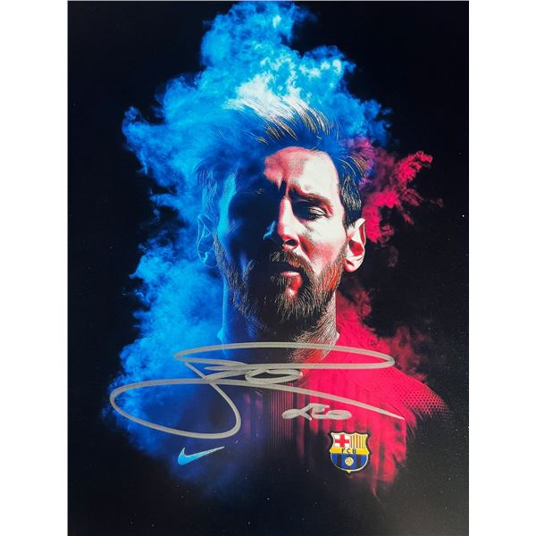Soccer Legend Lionel Messi signed photo