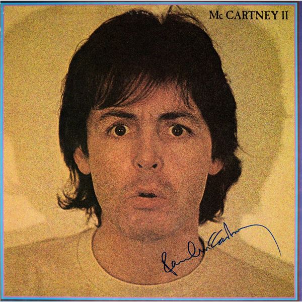 Paul McCartney signed McCartney II album