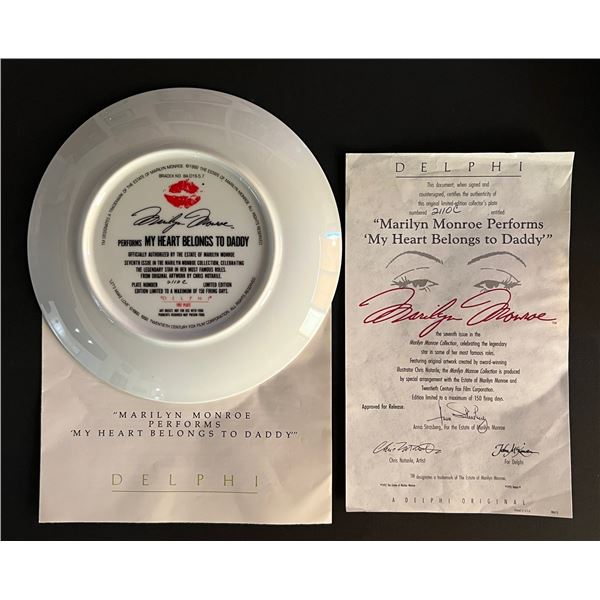 1990 Delphi limited edition Marilyn Monroe Collectable Dish