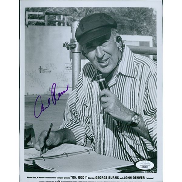Oh, God Carl Reiner signed photo. JSA Authenticated