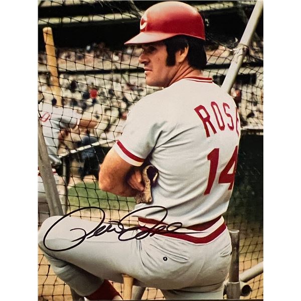 Cincinnati Reds Pete Rose signed photo