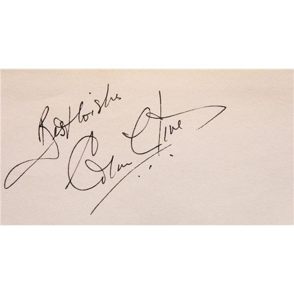 Frankenstein Colin Clive signature slip
