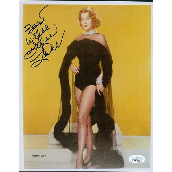 Three Little Words Arlene Dahl signed photo. JSA Authenticated