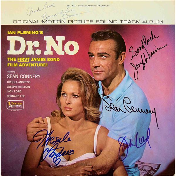 James Bond Dr. No cast signed soundtrack