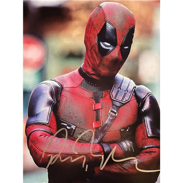 Deadpool Ryan Reynolds signed photo