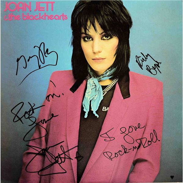 Joan Jett & The Blackhearts I Love Rock Nâ€™ Roll signed album