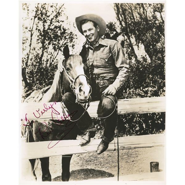The Arizona Cowboy Rex Allen signed photo