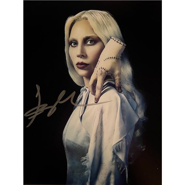 Wednesday Lady Gaga signed photo
