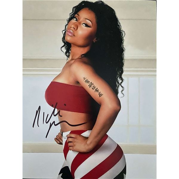 Rapper Nicki Minaj signed photo