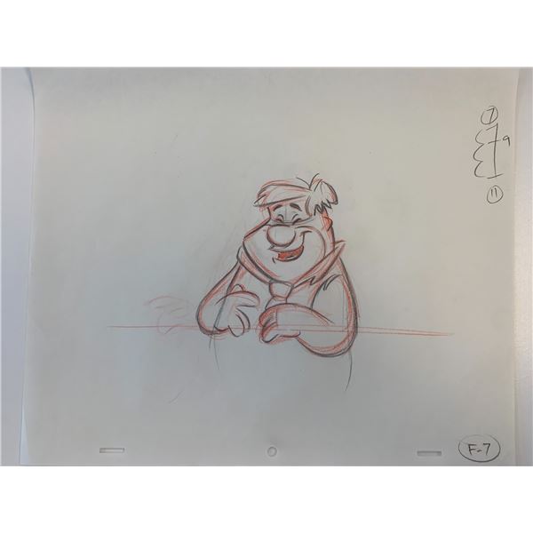The Flintstones original hand drawn artwork for cartoon