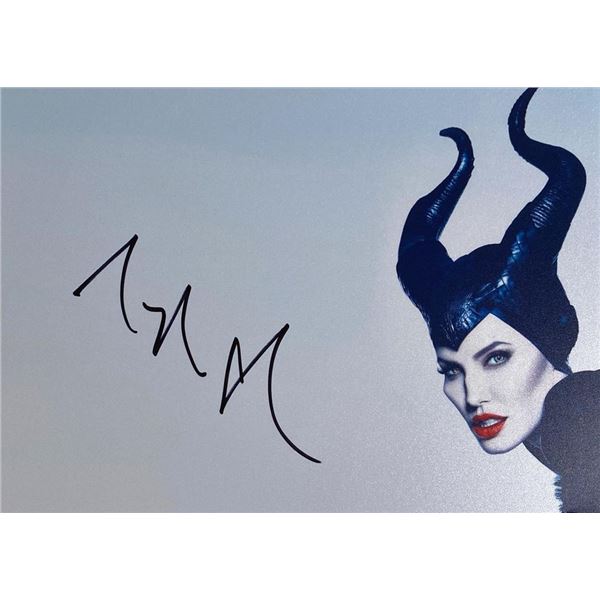 Maleficent Angelina Jolie facsimile signed movie photo