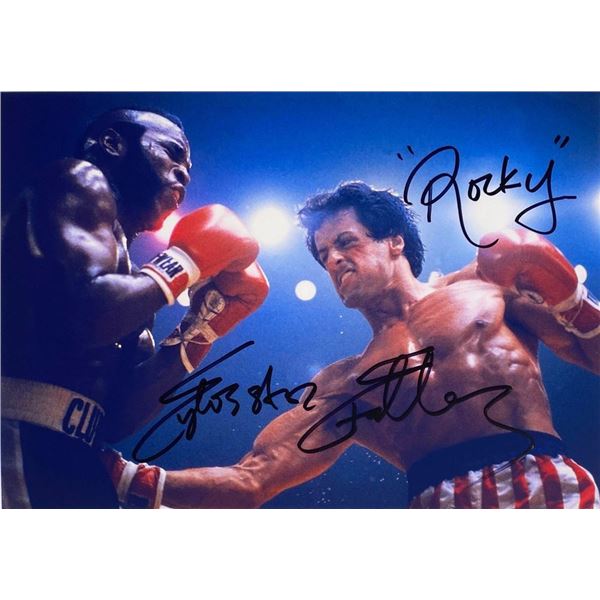 Rocky Sylvester Stallone facsimile signedphoto