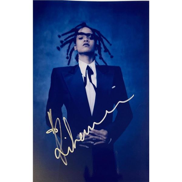 Rihanna facsimile signed photo