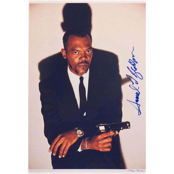 Pulp Fiction Samuel L. Jackson facsimile signed movie photo