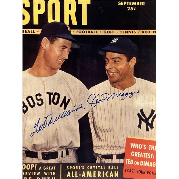 Ted Williams / Joe DiMaggio facsimile signed photo