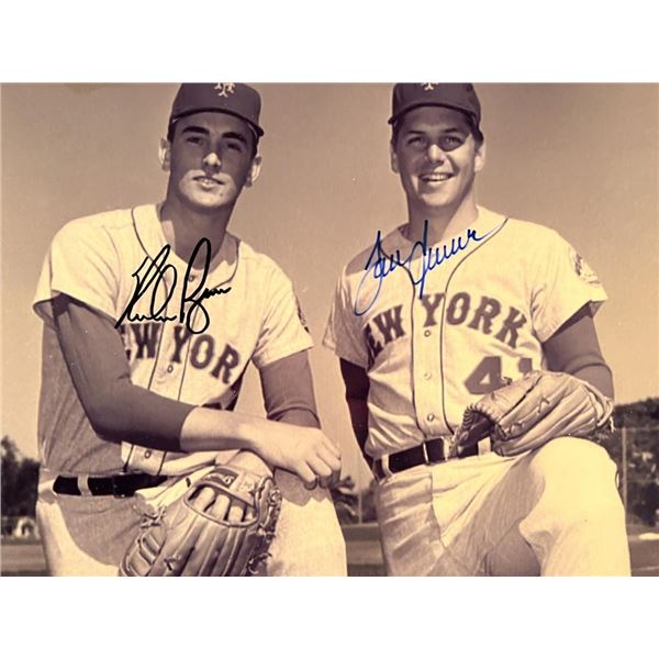 Nolan Ryan / Tom Seaver facsimile signed photo